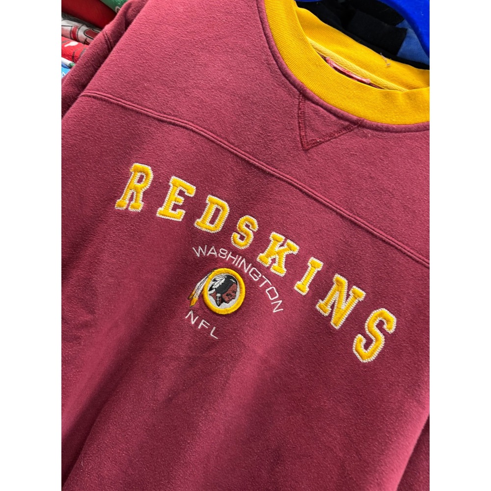 Vintage Washington Redskins NFL Crewneck Sweatshirt Burgundy Gold Mens XL 22x26 - Picture 2 of 7